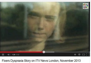 Fixers, dyspraxia sdtory on ITV London November 2013